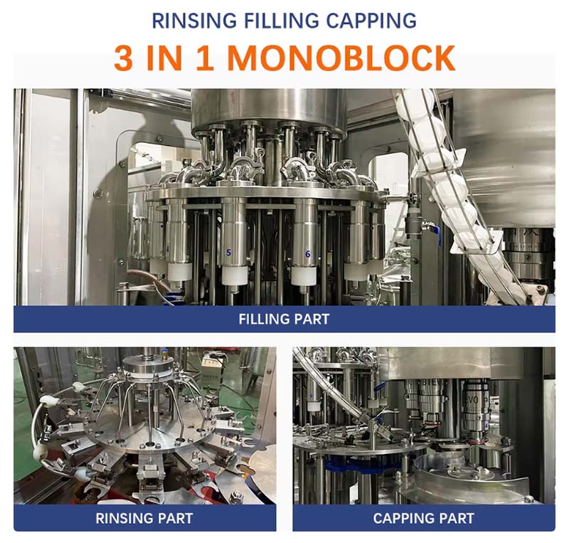 L&iacute;nea de embotellado de jugos